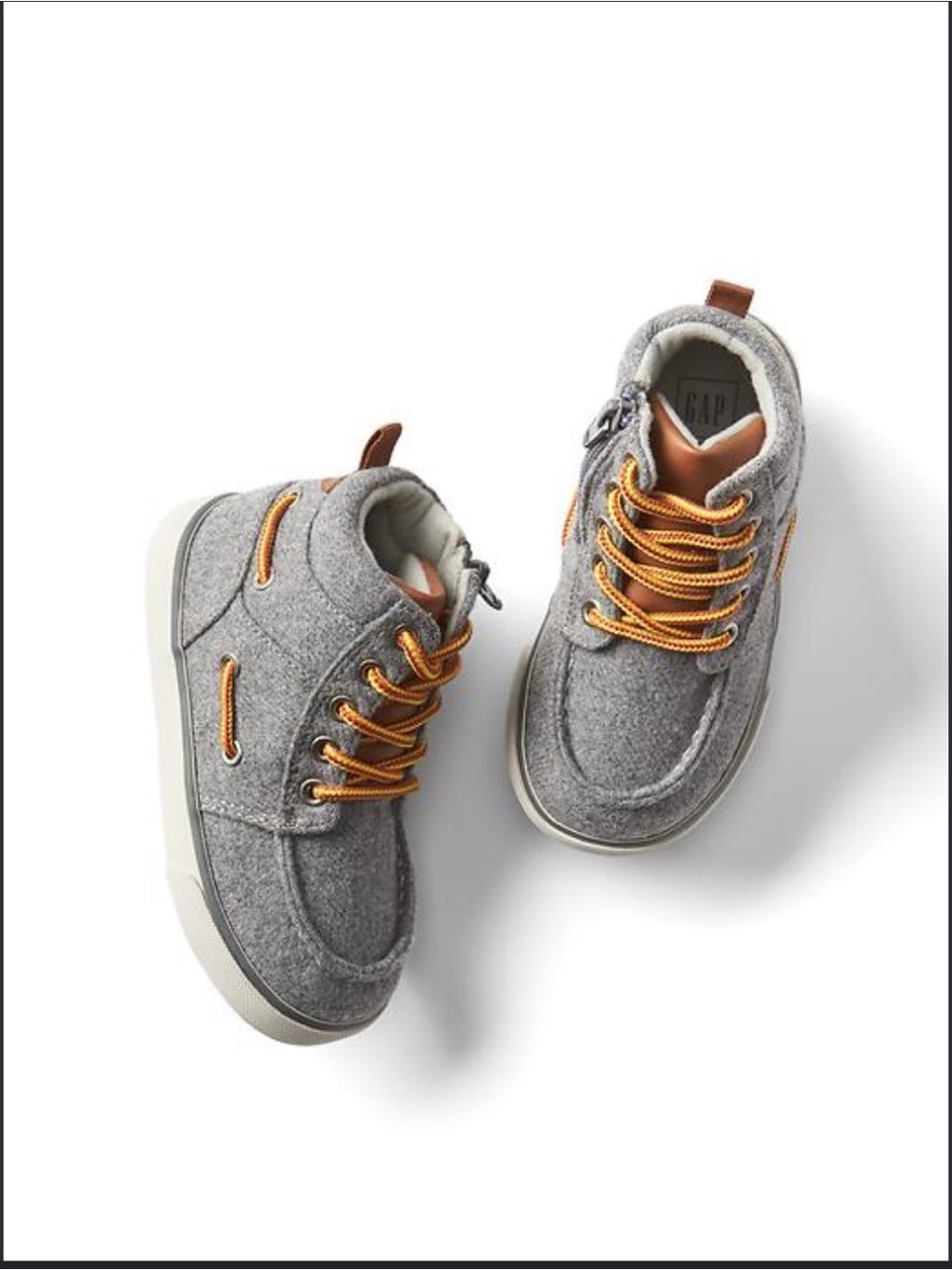GAP toddler Flannel Hi-top sneakers size 8 toddler